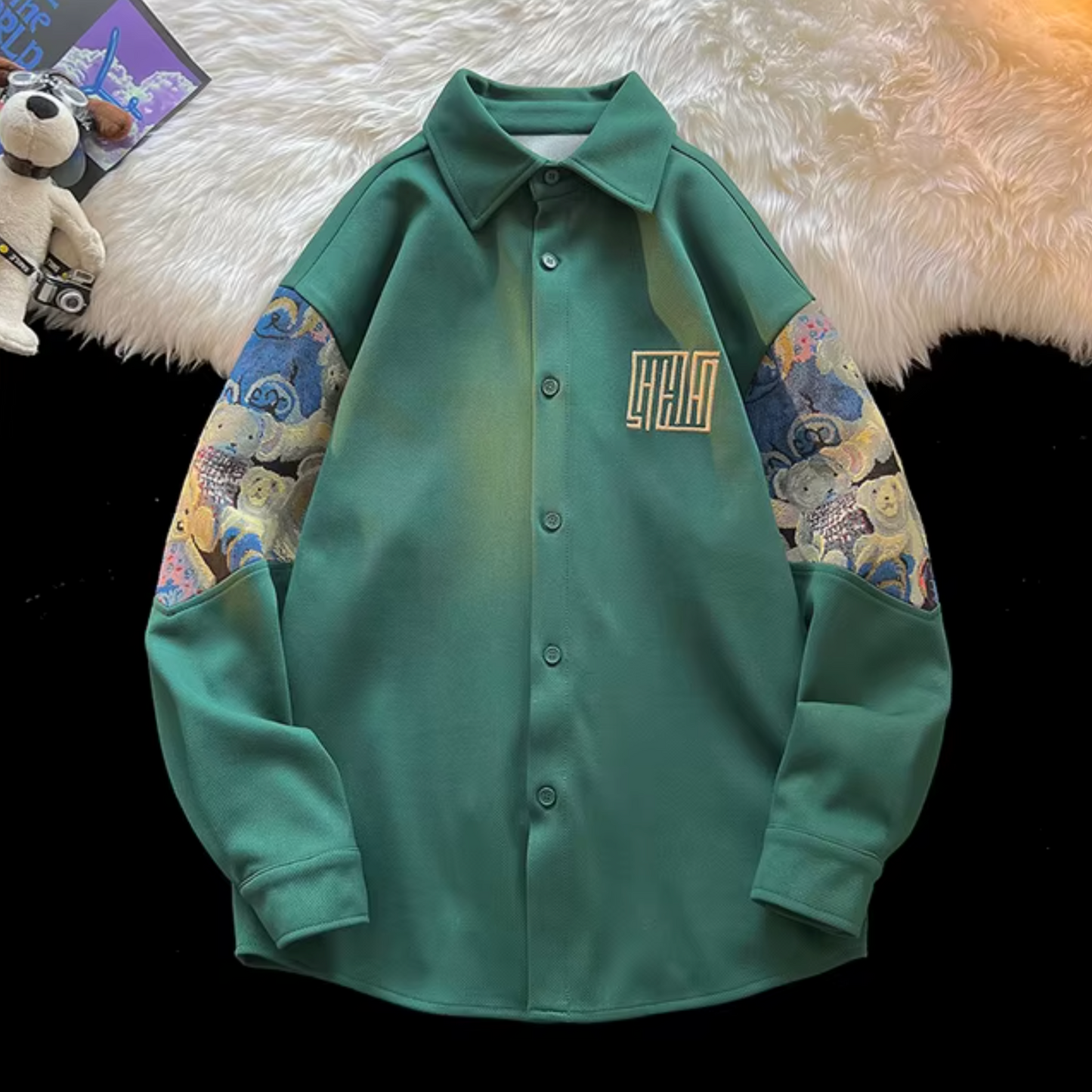 Chaqueta casual clásica manga larga