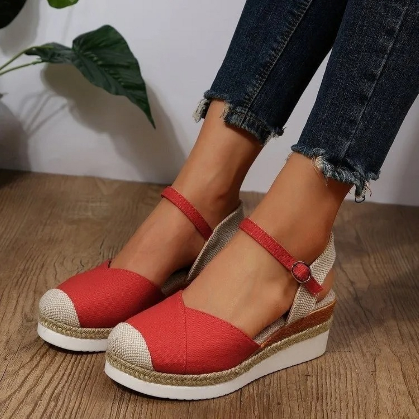 Sandalias Mujer Verano Cómodas con Hebilla
