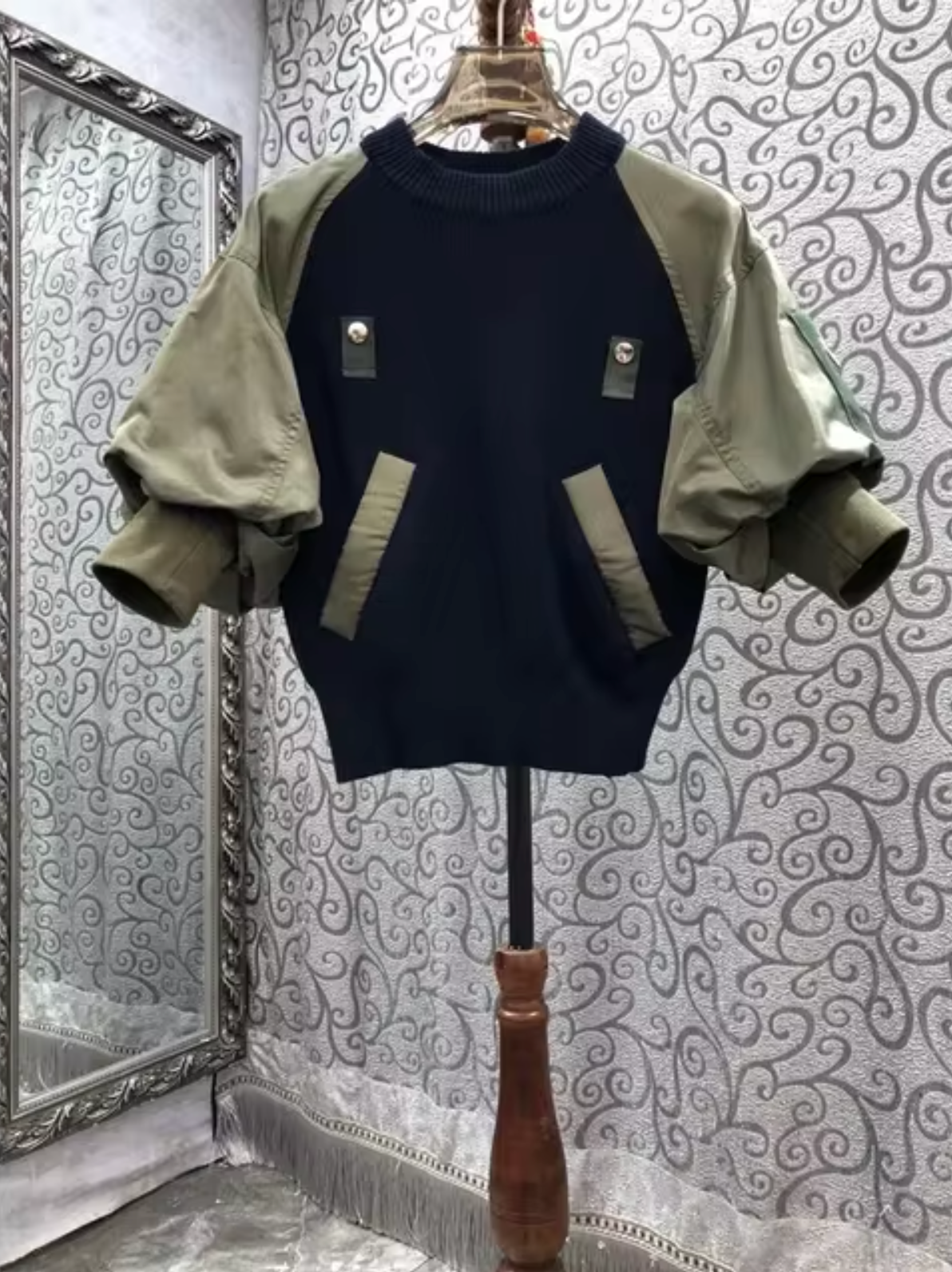 Sudadera de punto moda casual