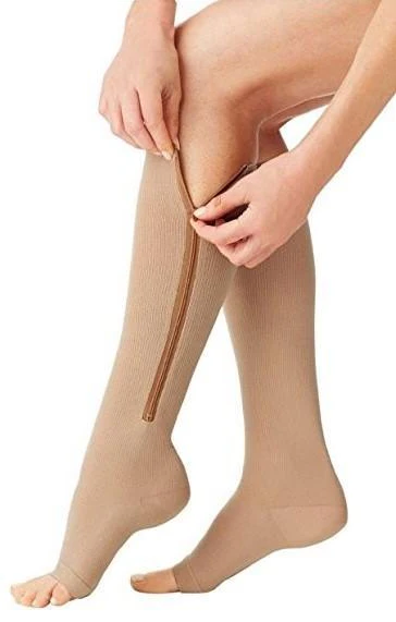 Medias Compresión Mujer Cremallera Ajuste Perfecto - Vestiria