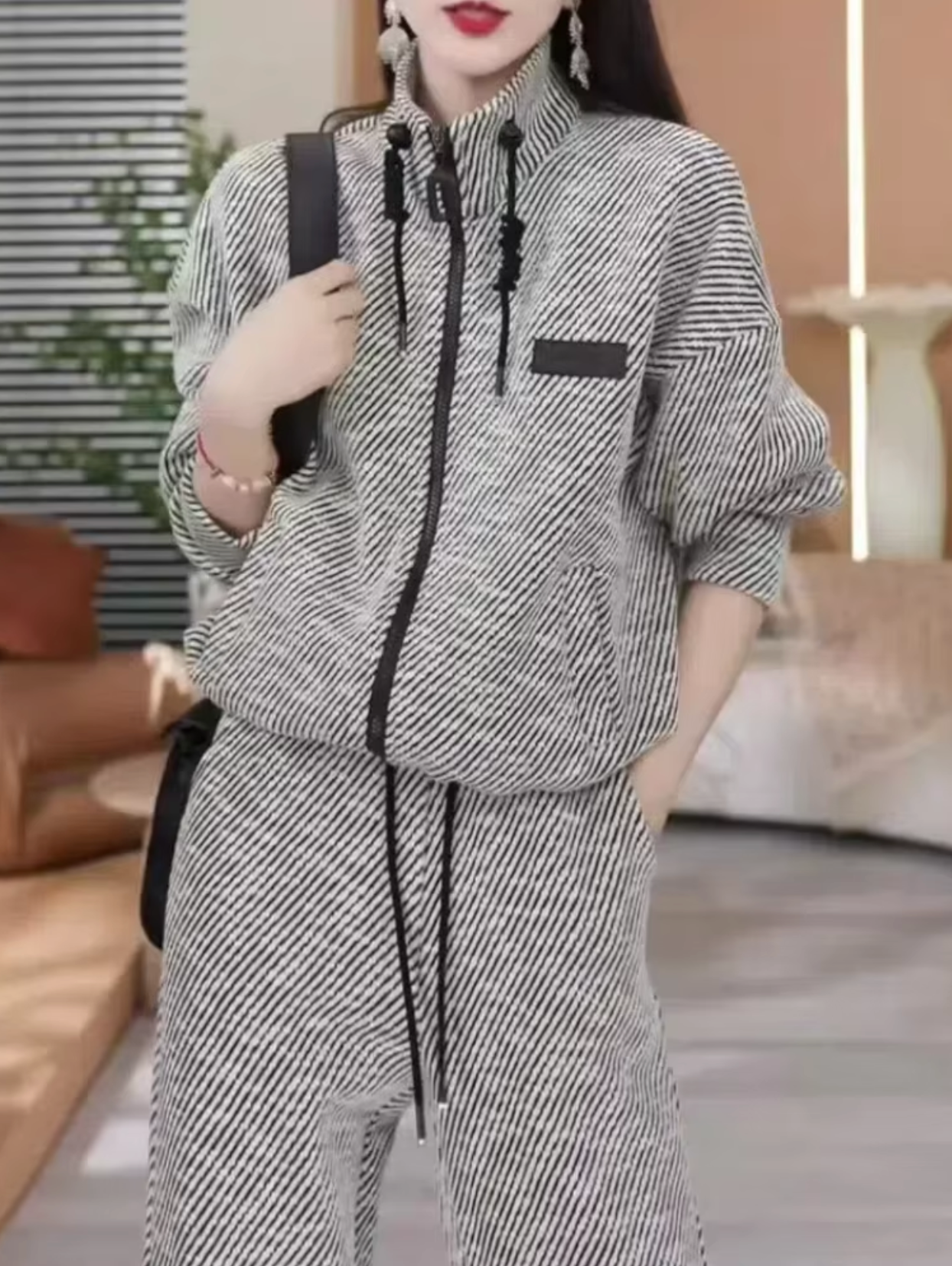 Pantalones y Top de Rayas cómodos - Vestiria