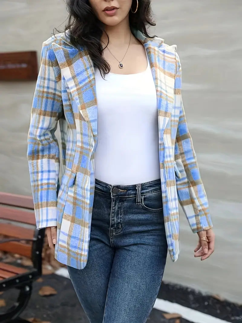 Chaqueta Cuadros Algodón Clásica - Vestiria