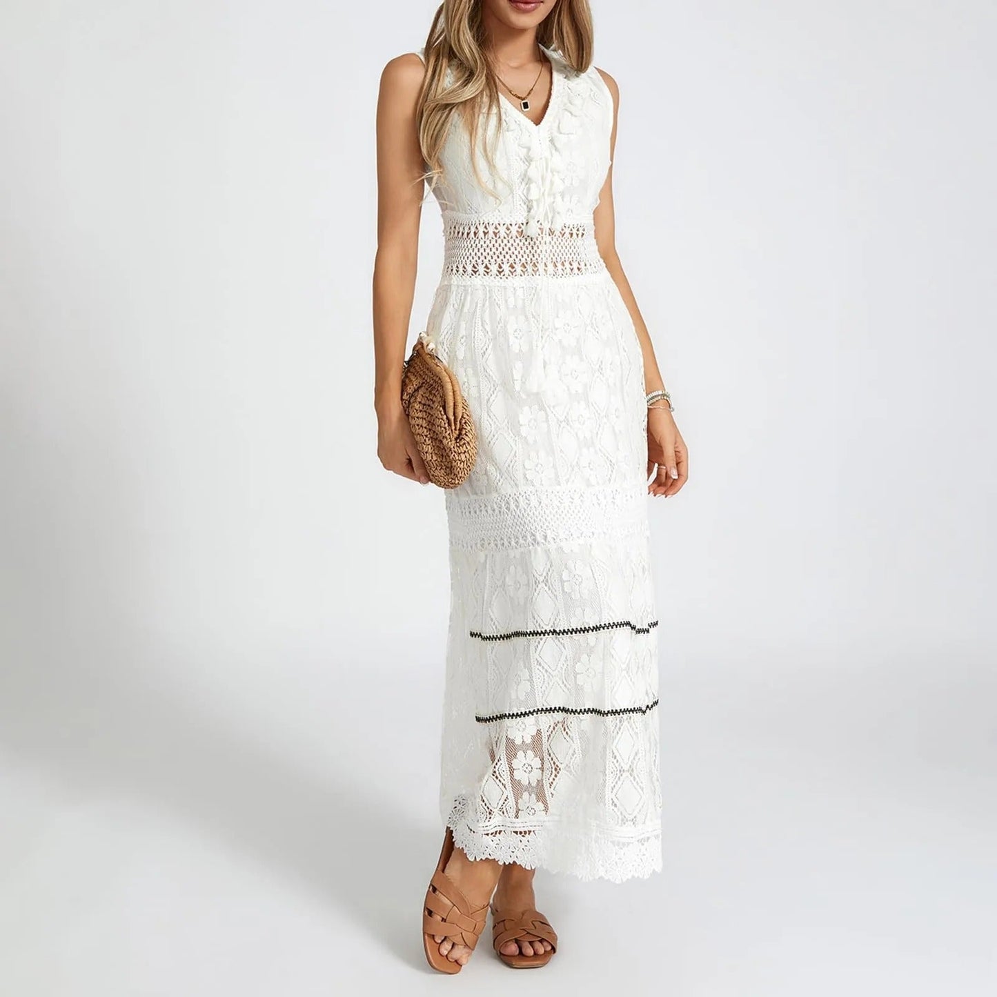 Vestido Mujer Elegante Detalles Únicos