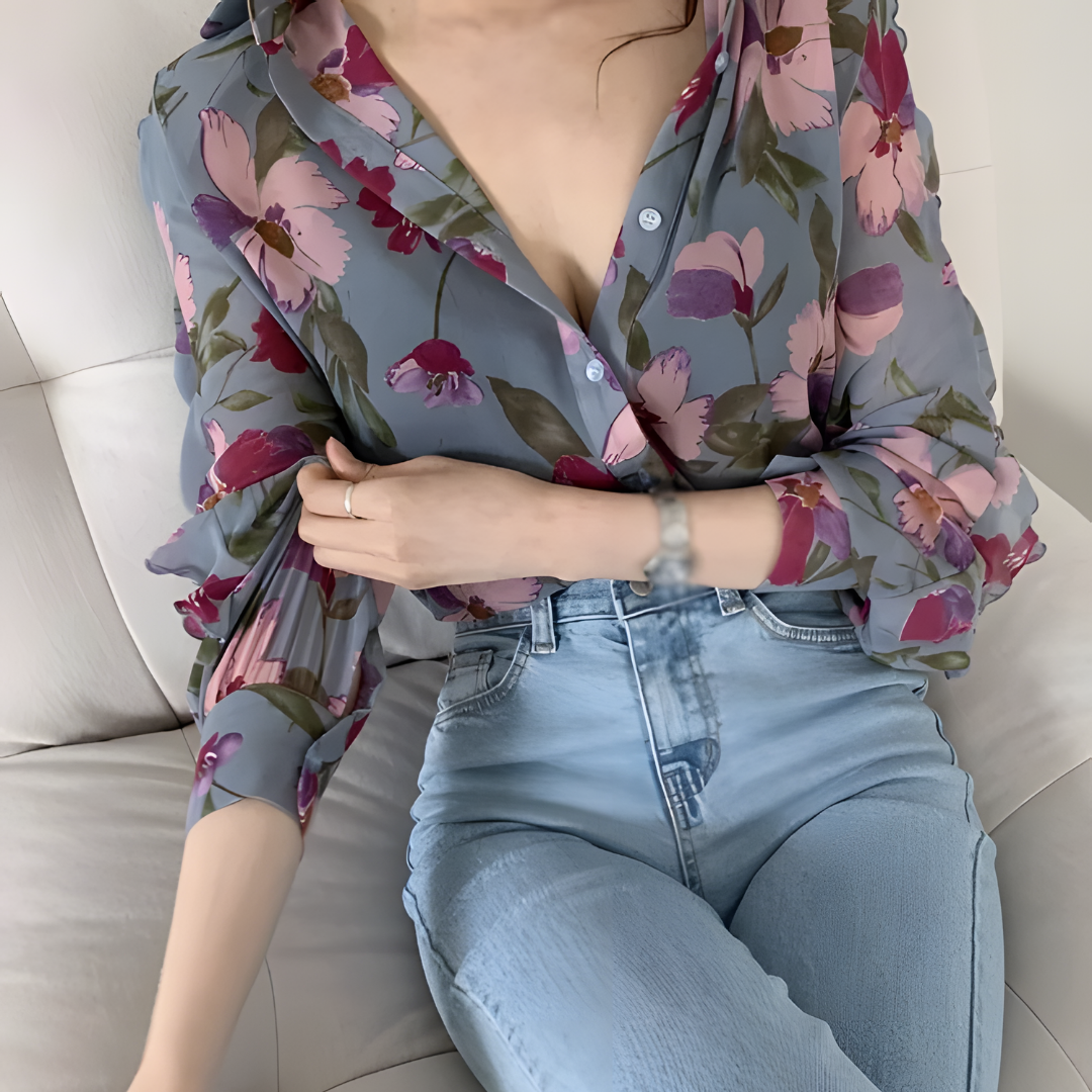 Blusa Elegante Mujer Color Vino