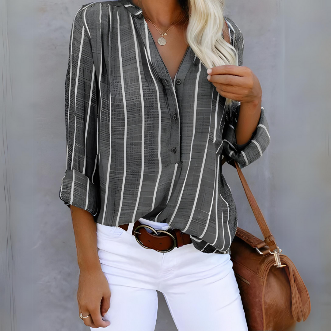 Blusa de rayas moda mujer