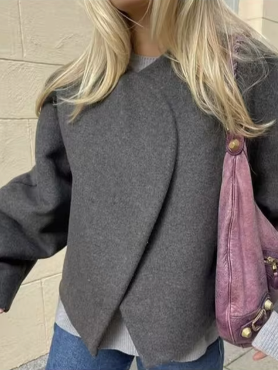 Chaquetón de Lana Abultado Invernal