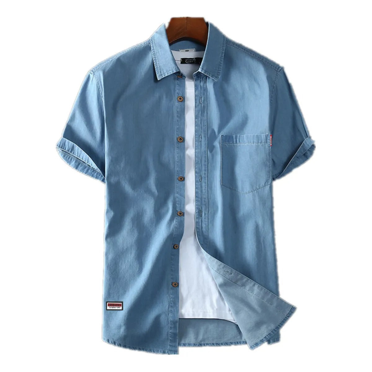 Camisa cowboy manga corta estilo vaquero