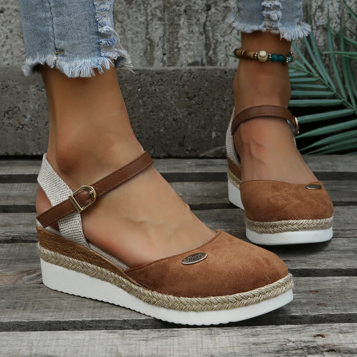 Sandalias Chic Con Estampado Colorido Kalea