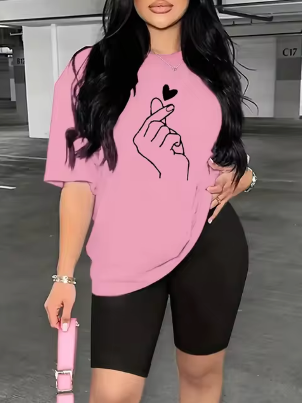 Camiseta Estampada Colorida Mujer