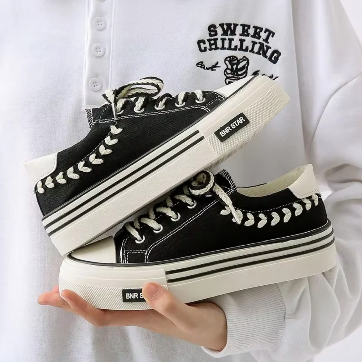 Zapatillas de Moda con Plataforma Elevada
