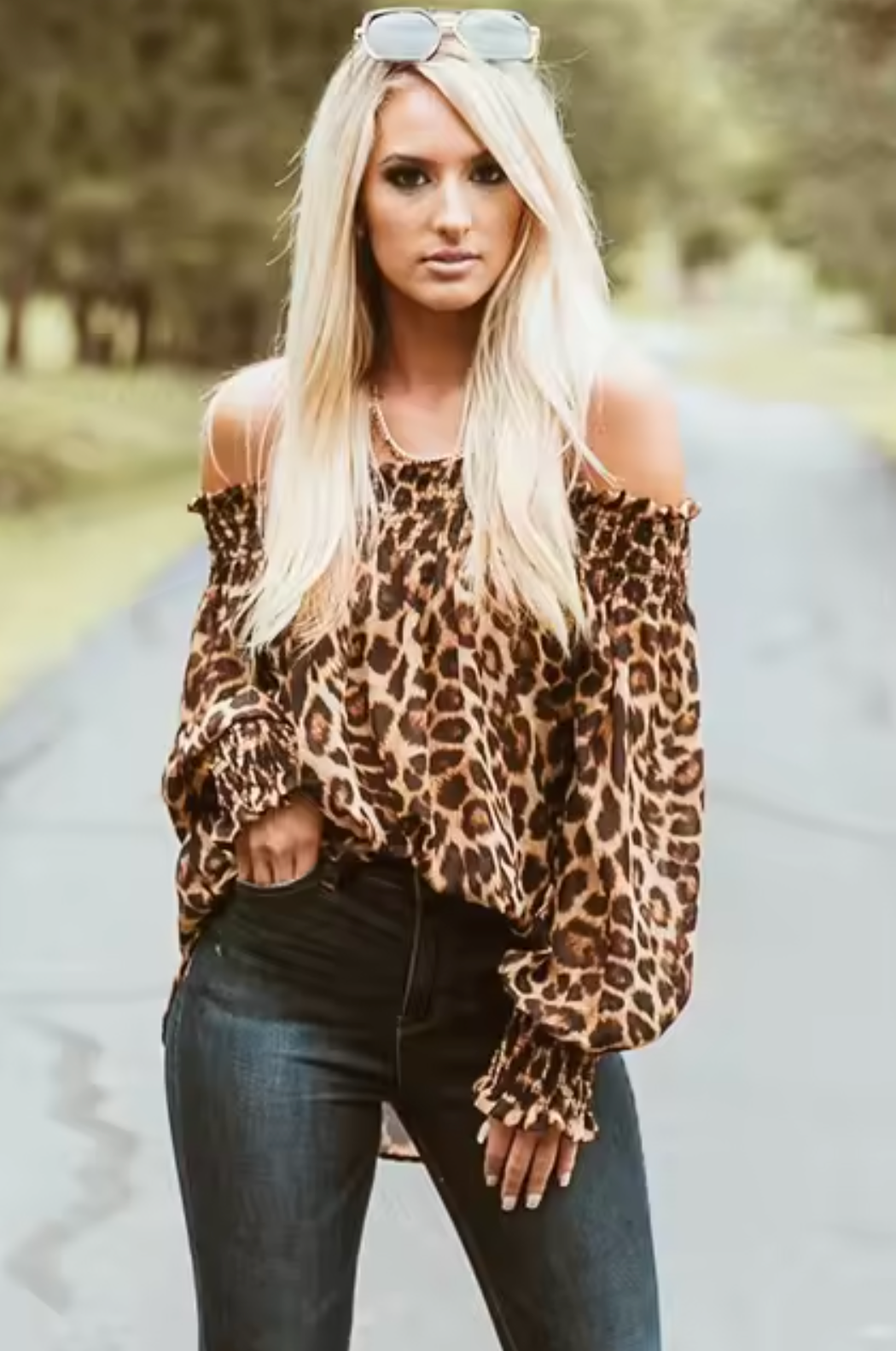 Chaquetón de leopardo estilo rocker - Vestiria