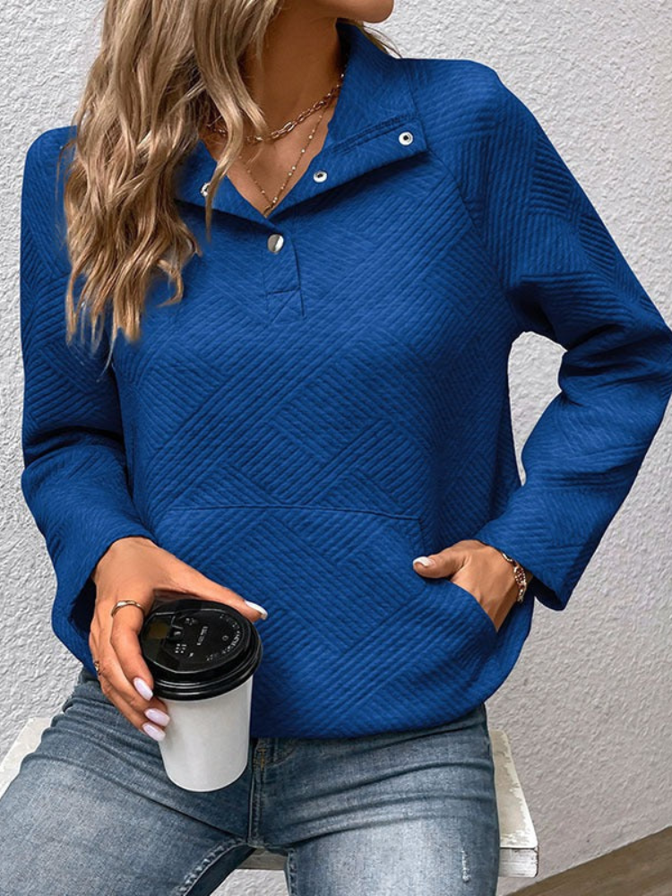 Sudadera de Punto Cuello Alto Cómoda