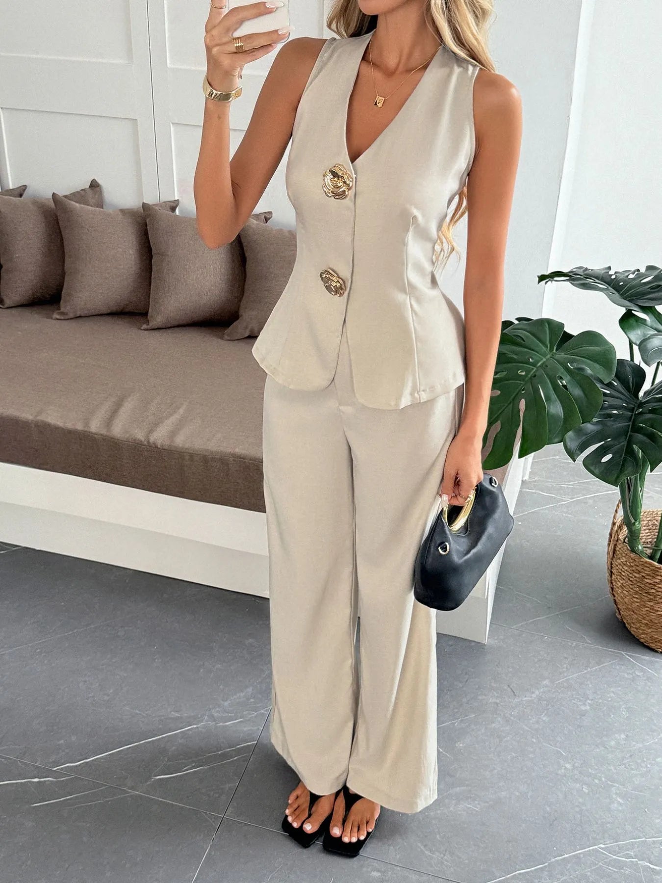 Chaleco y Pantalón de Vestir Elegante
