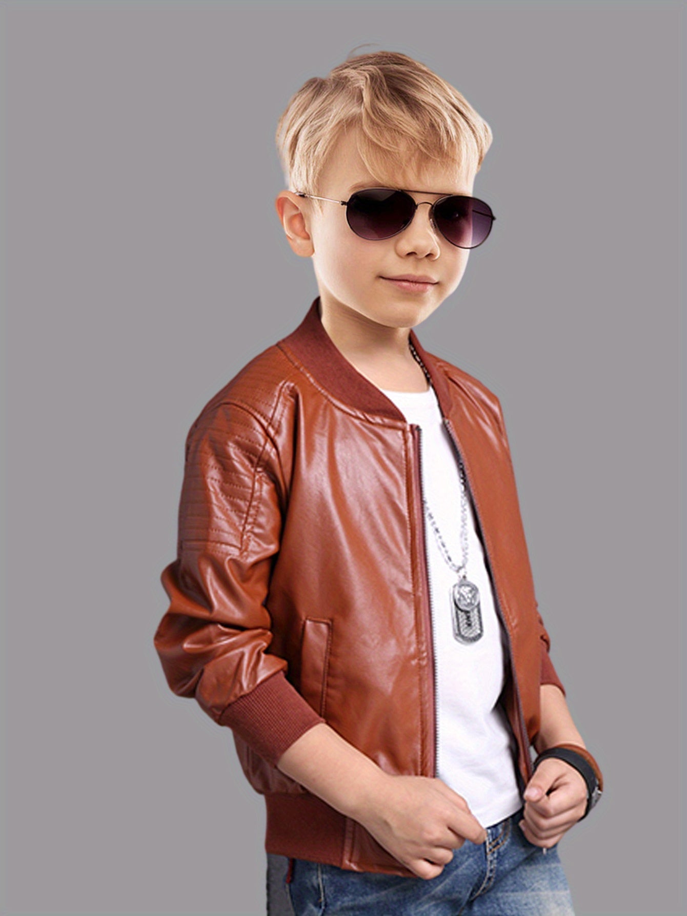 Chaqueta Niño Cuello Alto Impermeable