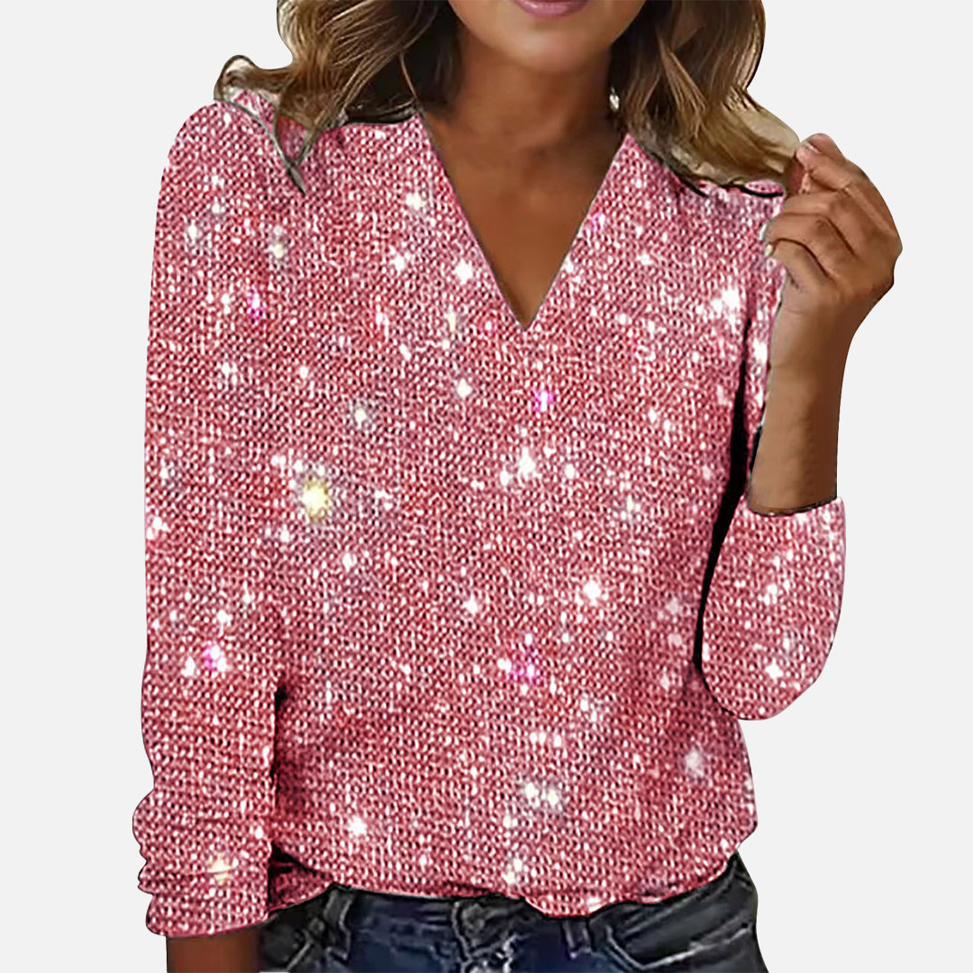 Blusa Navideña Brillante Fiesta