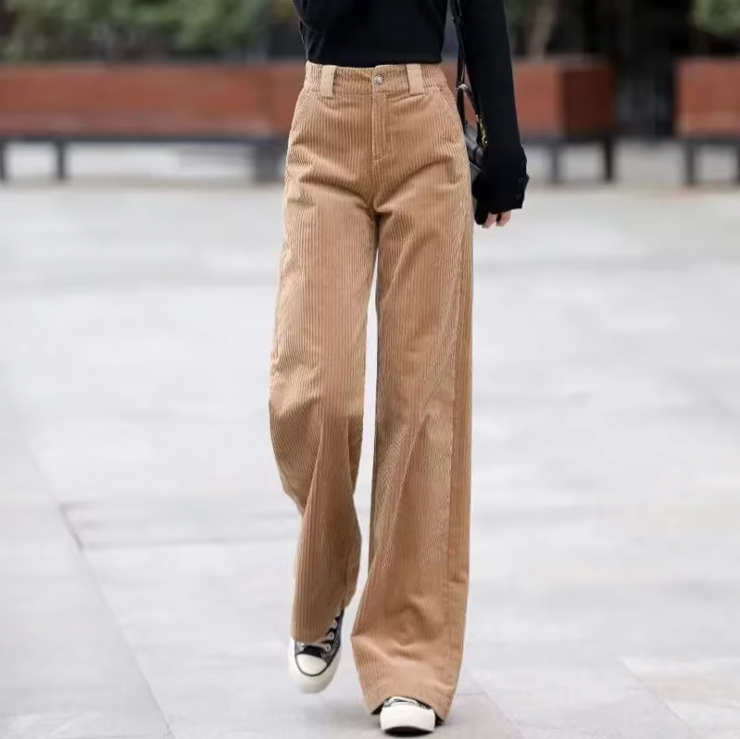 Pantalón Pana Cintura Alta - Vestiria