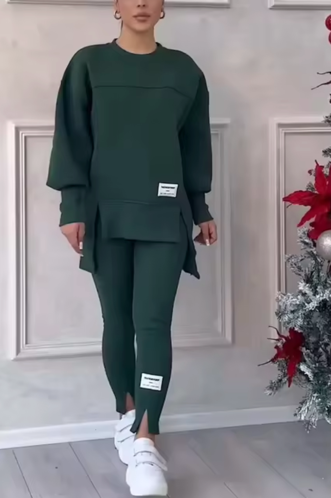 Conjunto de punto cómodo mujer