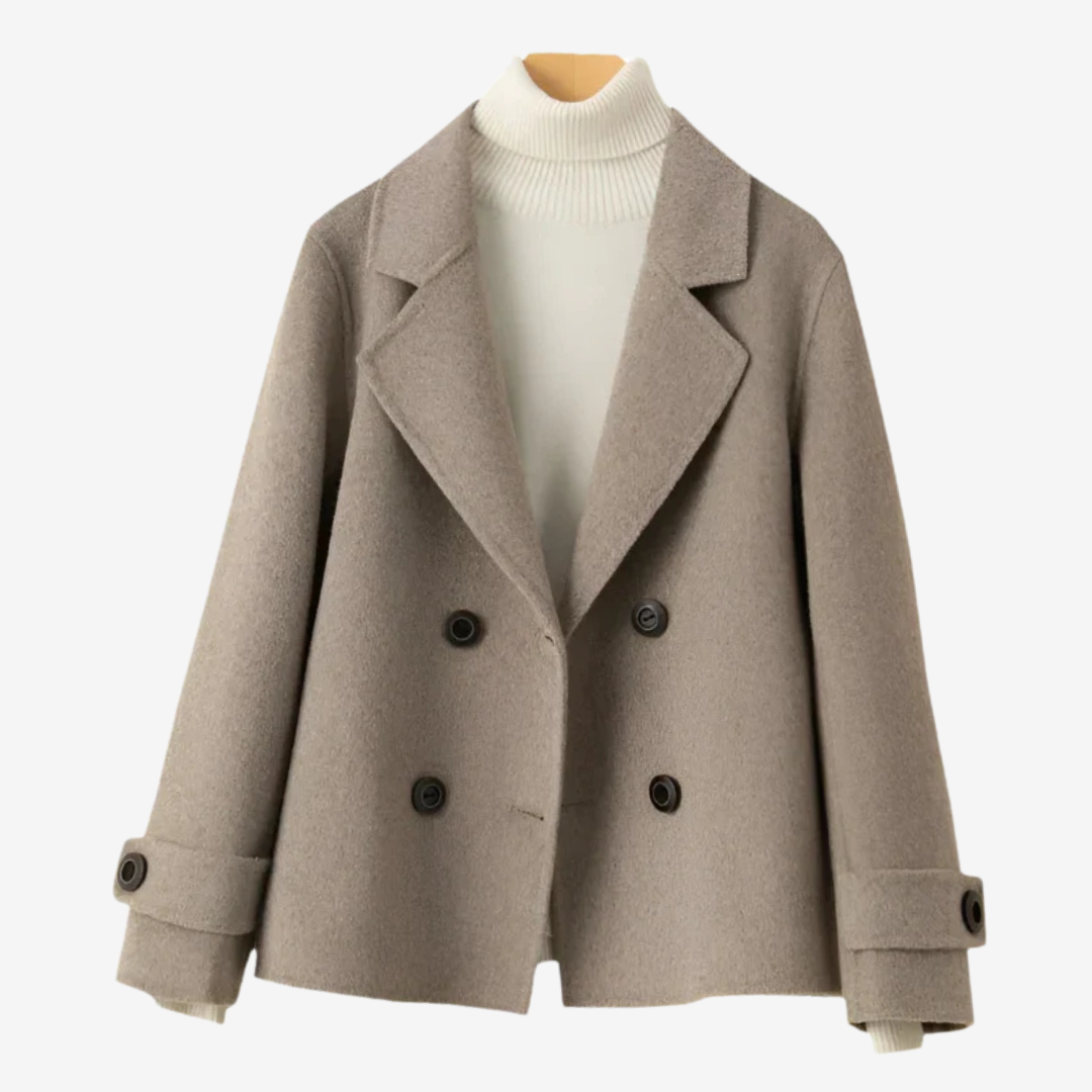 Chaqueta de lana Mujer Corta y Elegante