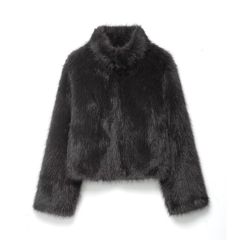 Chaquetón Pelo Corto Invierno Mujer