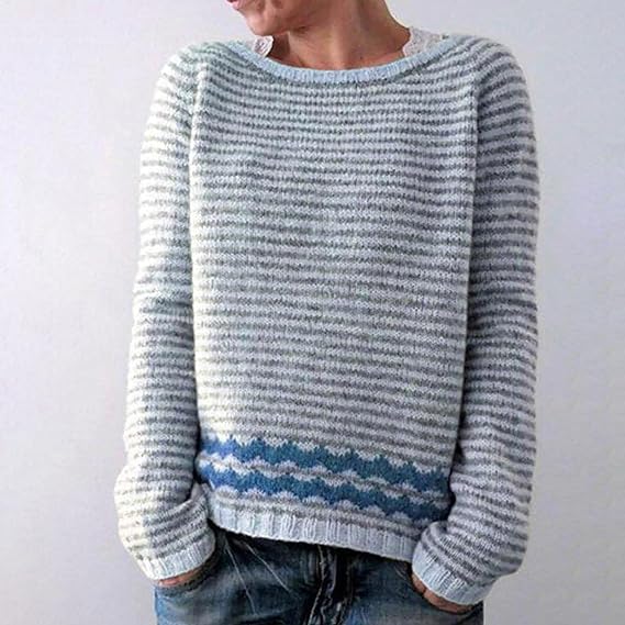 Jerséis Mujer Cuello Redondo Manga Larga
