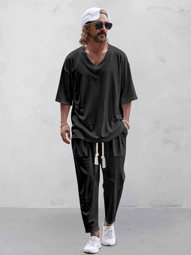 Pantalón Blanco Cálido Manga Corta