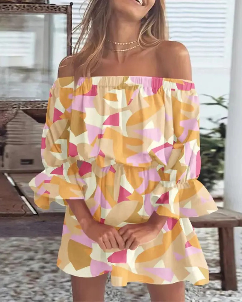 Vestido Boho Sin Mangas Floral Verano