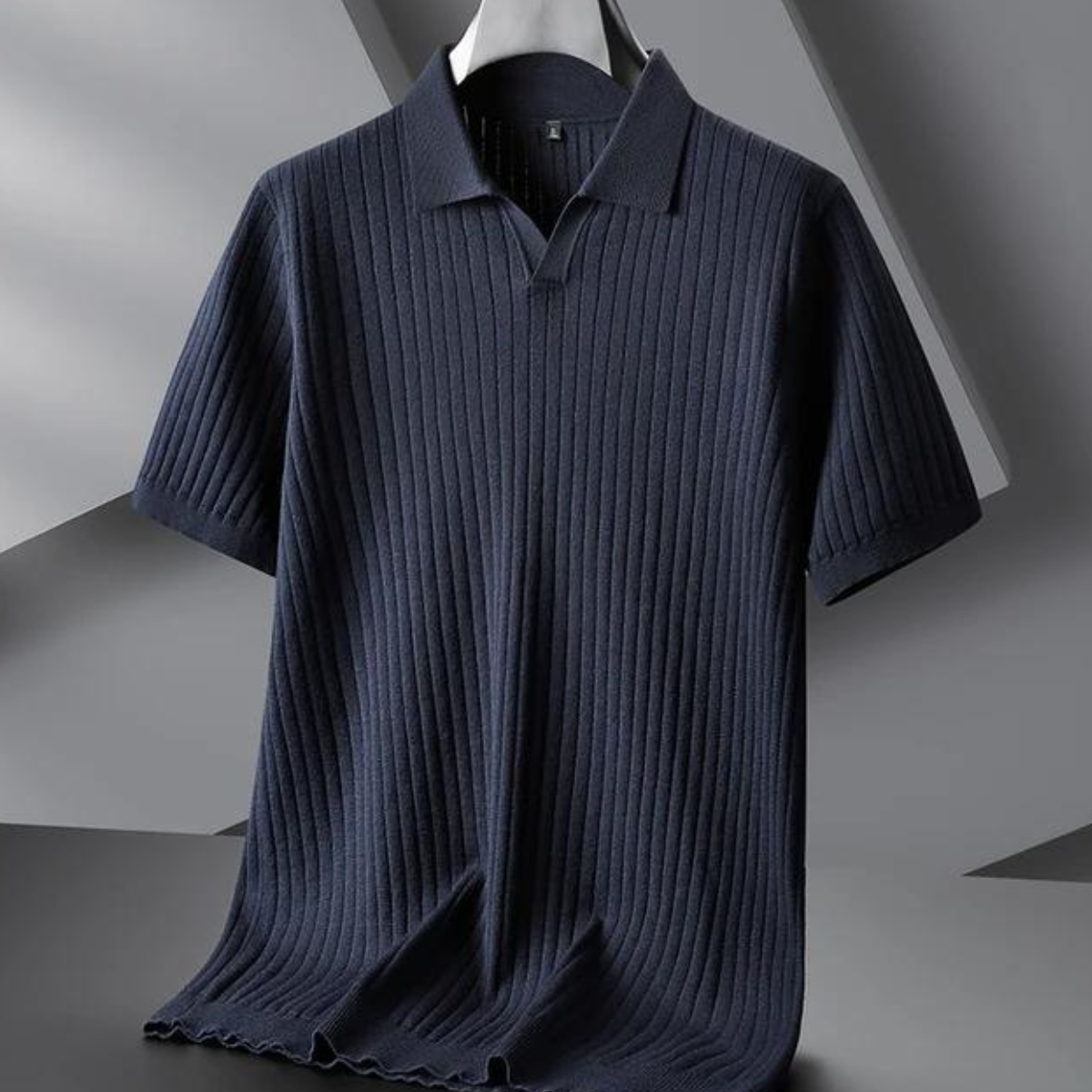 Polo Hombre Clásico Marino Fresco