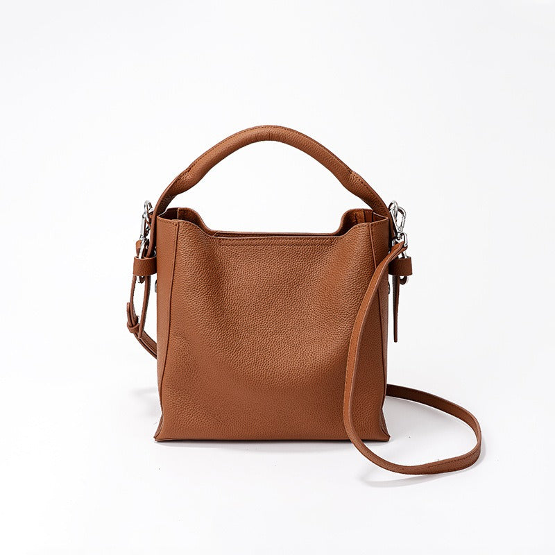 Bolso Bandolera Mujer Piel Azul Claro Elegante