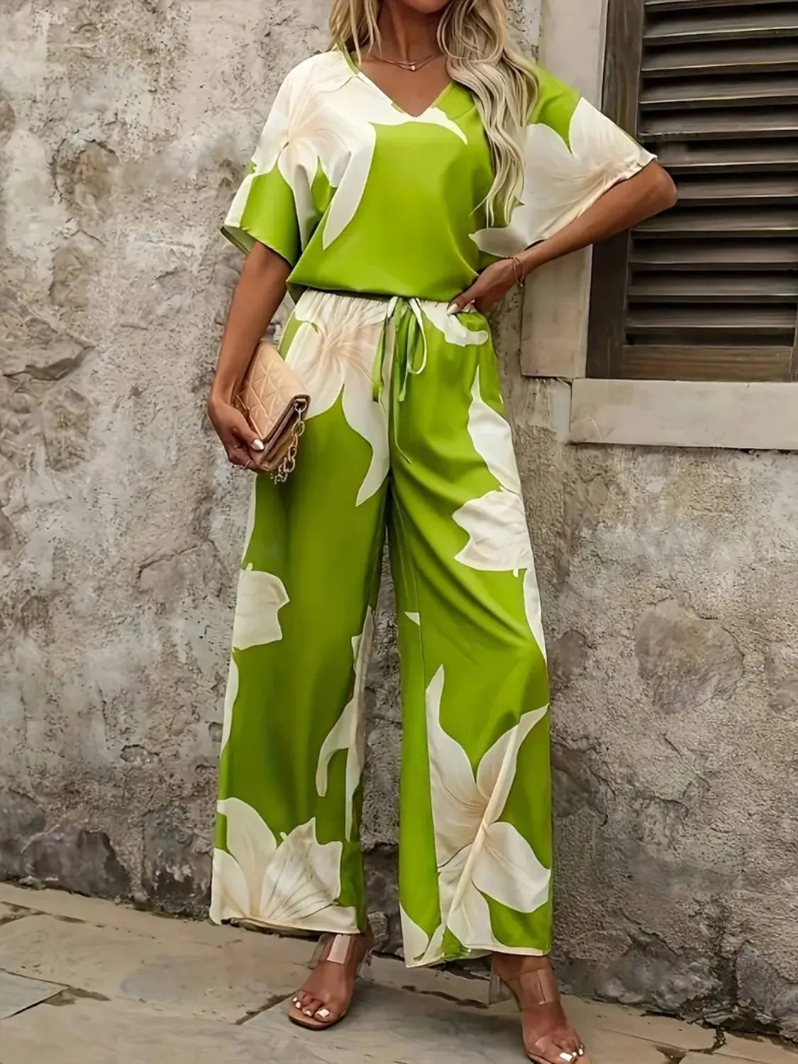 Conjunto Mujer Floral Chic