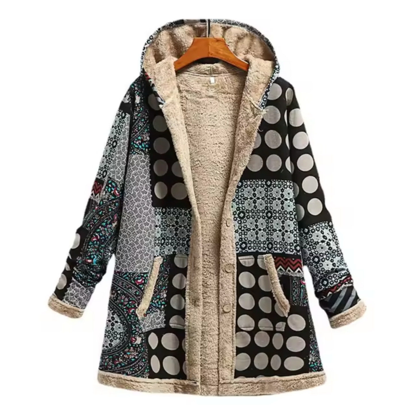 Chaqueta Invierno Acogedora con Capucha