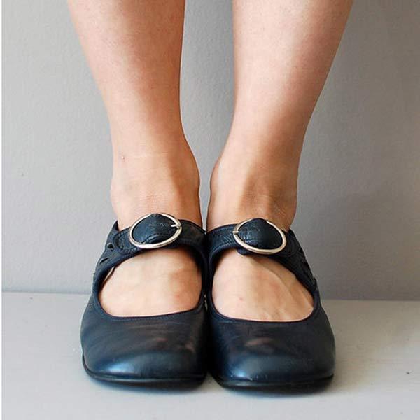 Zapatos cómodos con correa ajustable y estilo clásico