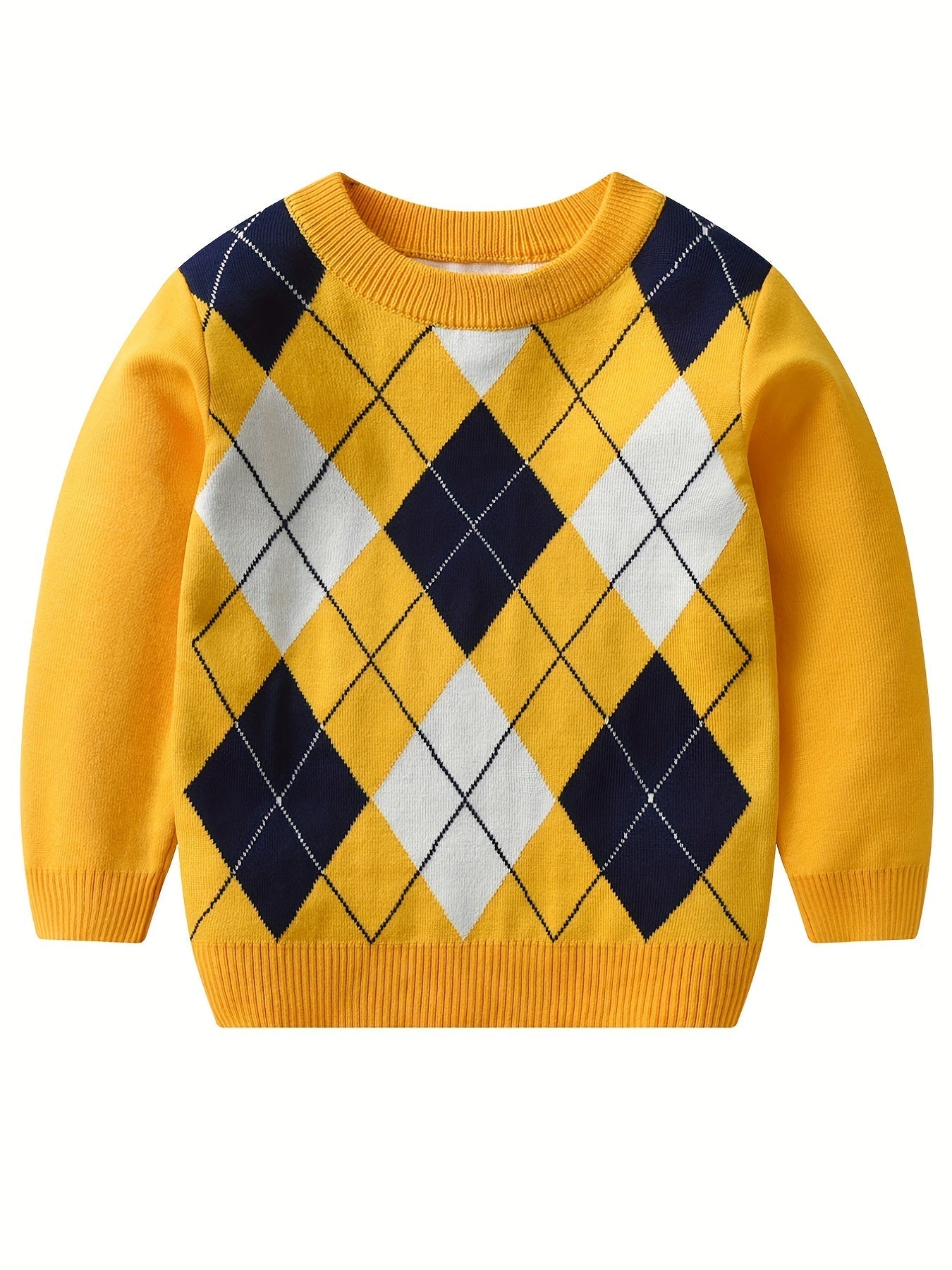 Jersey Niño Punto Argyle Cálido