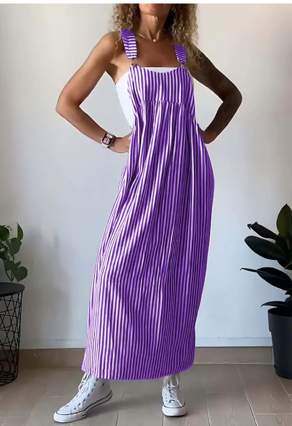 Vestido Estampado Rayas Informal