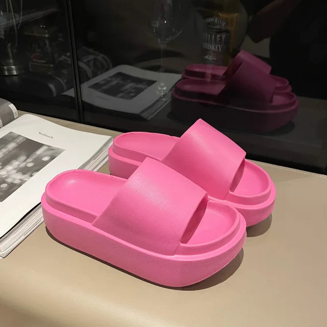 Sandalias de plataforma altas para mujer