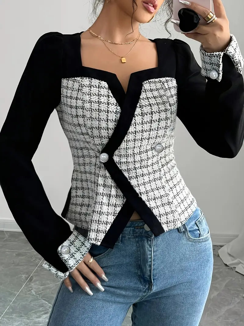 Blazer Mujer Estilo Chic Clásico - Vestiria