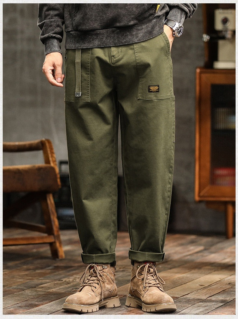 Pantalón Hombre Cargo Resistente Algodón Clásico