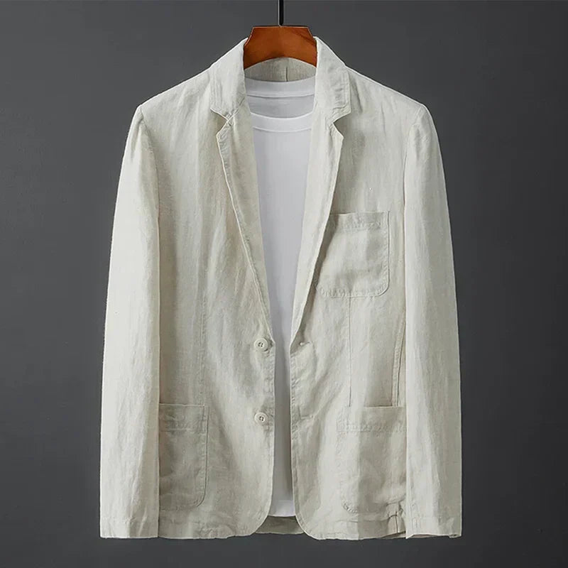 Chaquetón Lino Clásico Elegante