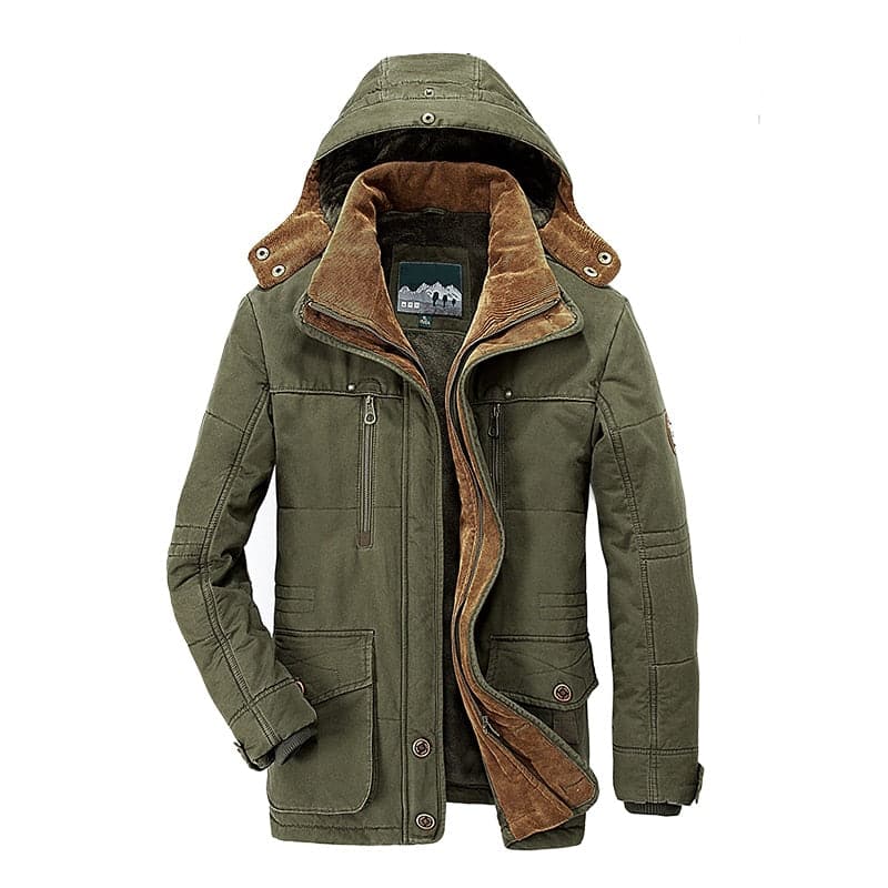 Chaqueta Invierno Abultada con Bolsillos Prácticos