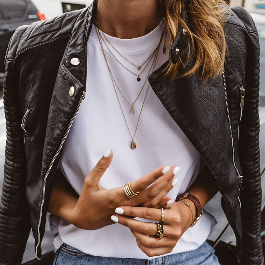 Chaqueta Mujer Cuero Imitación Elegante - Vestiria