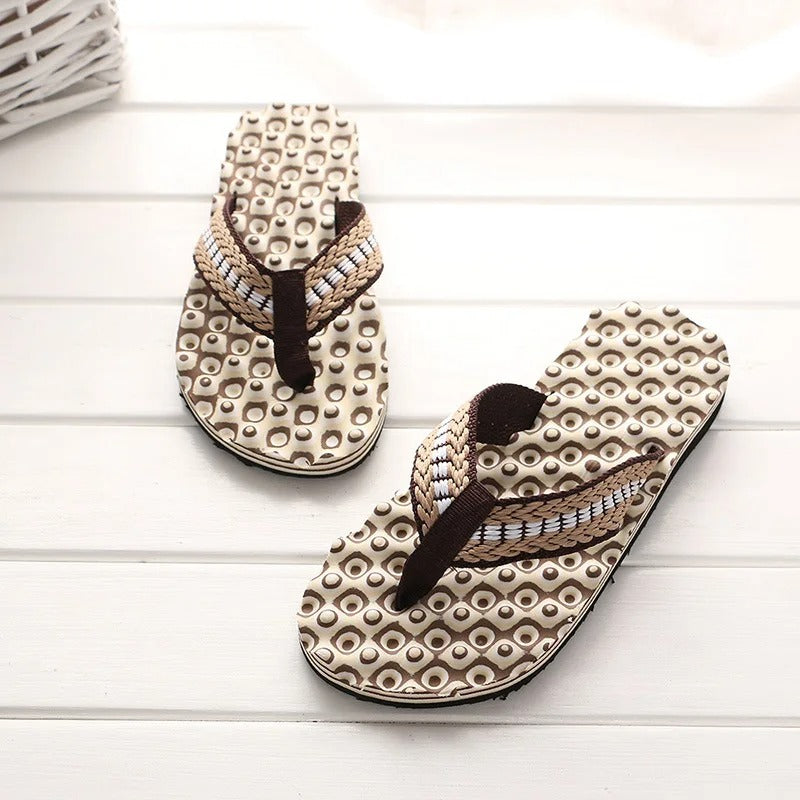 Chanclas de tela trenzada cómodas ECKO