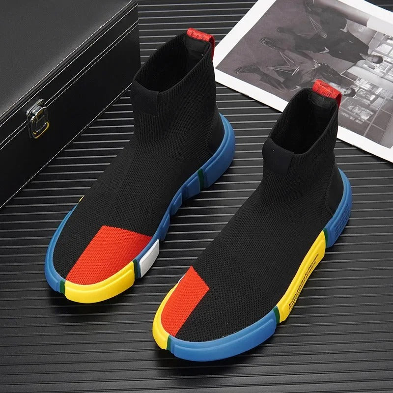 Zapatillas deportivas hombre transpirables con suela de goma - Vestiria