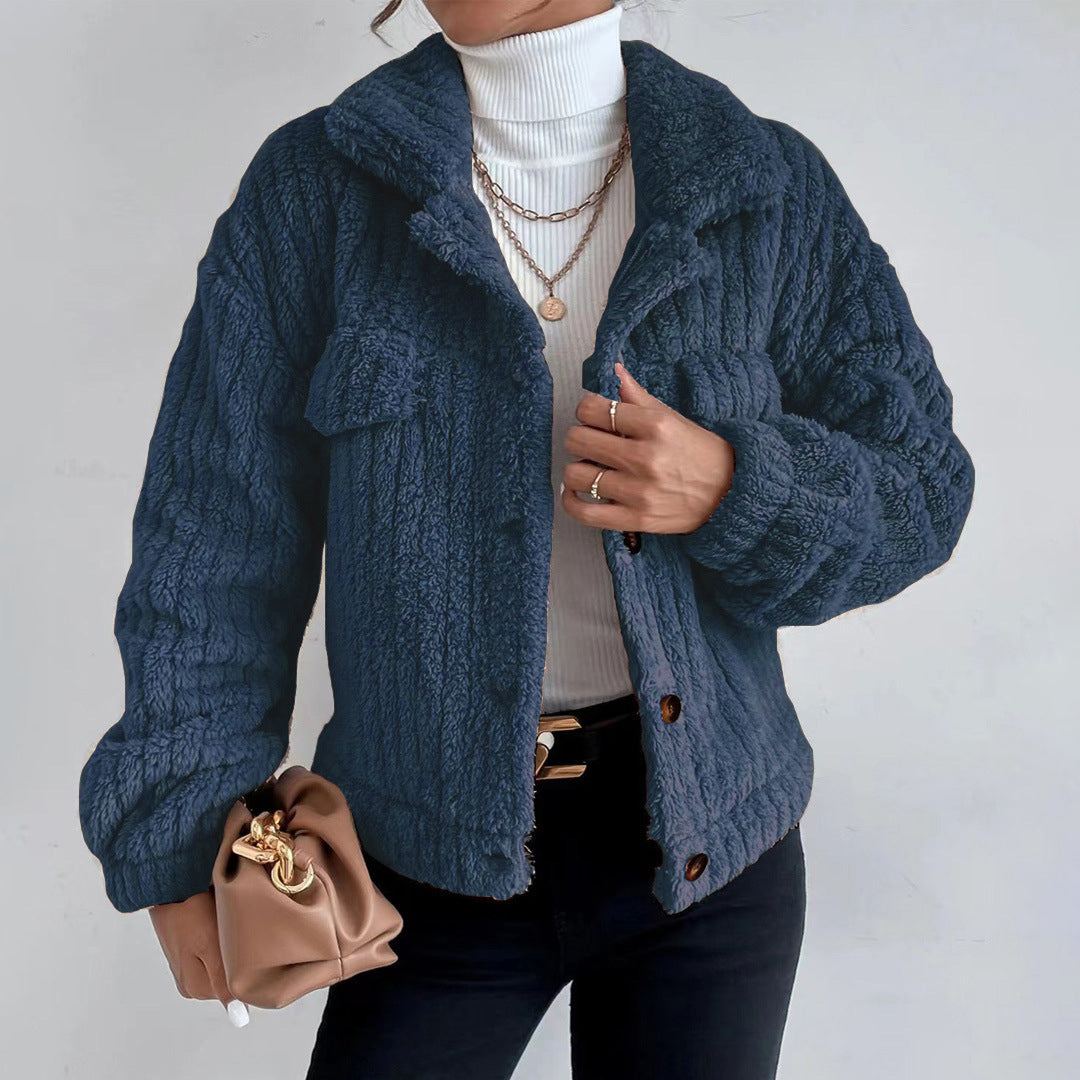 Chaquetón Mujer Estilo Bolsillos Grande