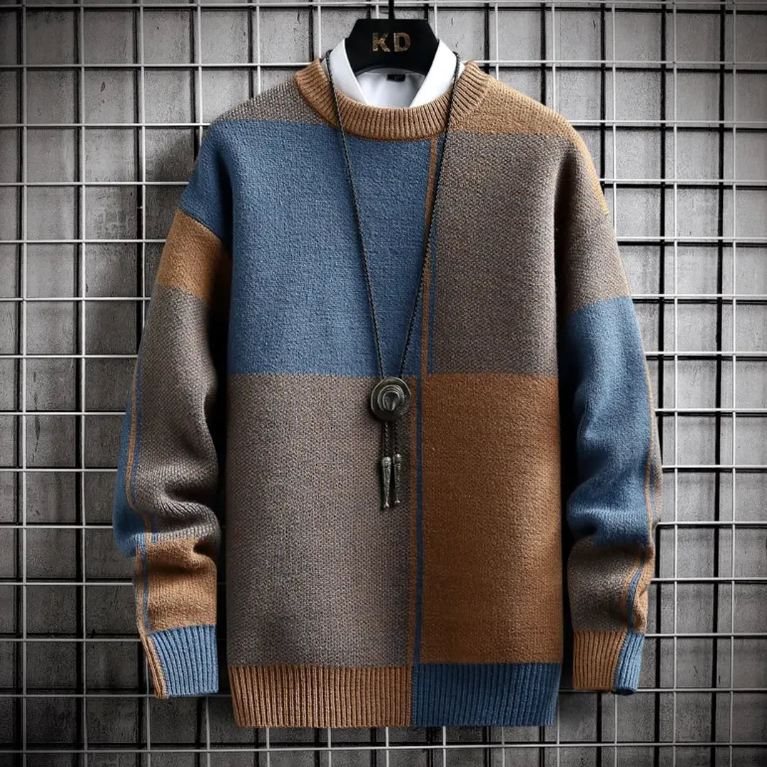 Chaquetón Hombre Diseño Geométrico Suave
