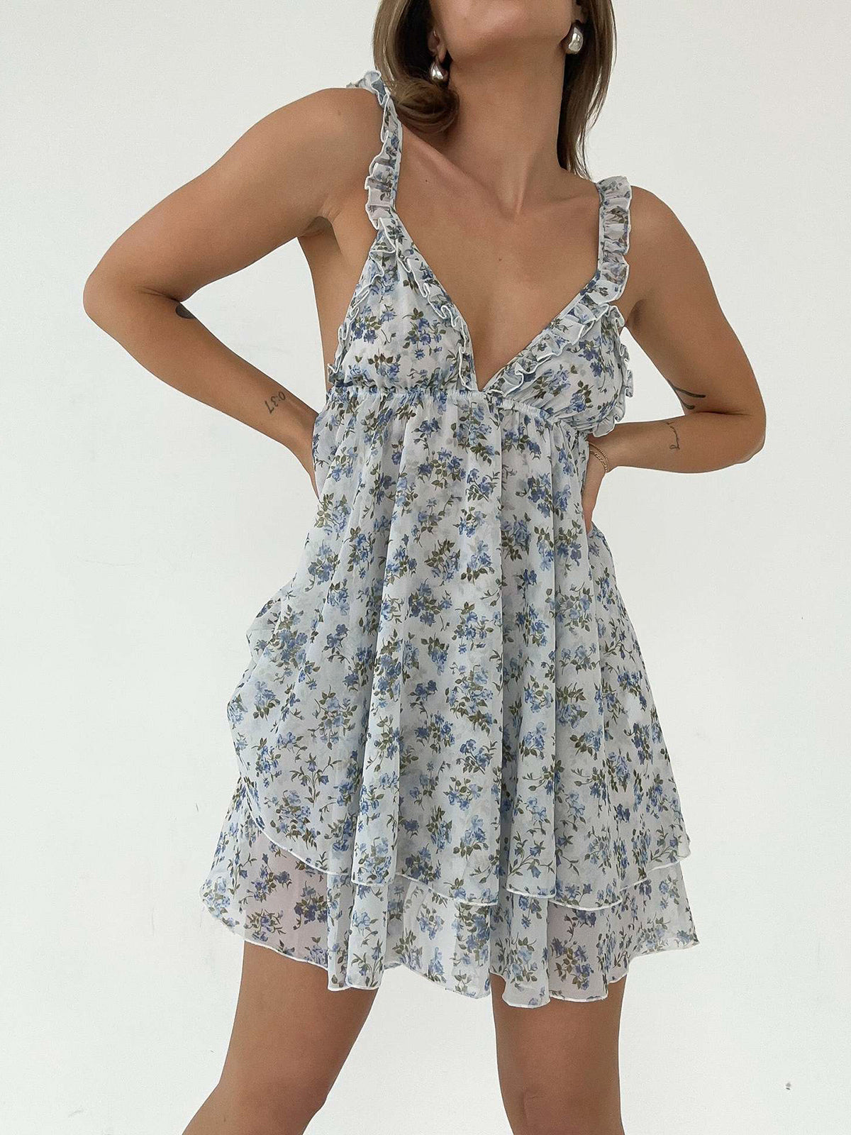 Vestido Fiesta Floral Colorido - Vestiria