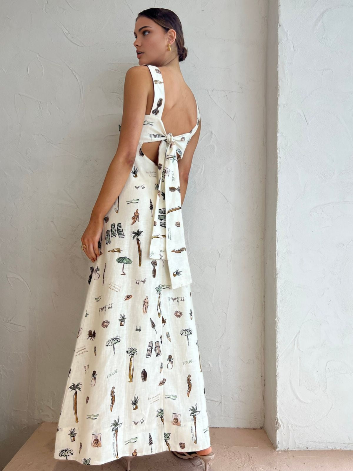 Vestido Largo Estampado Floral Verano - Vestiria