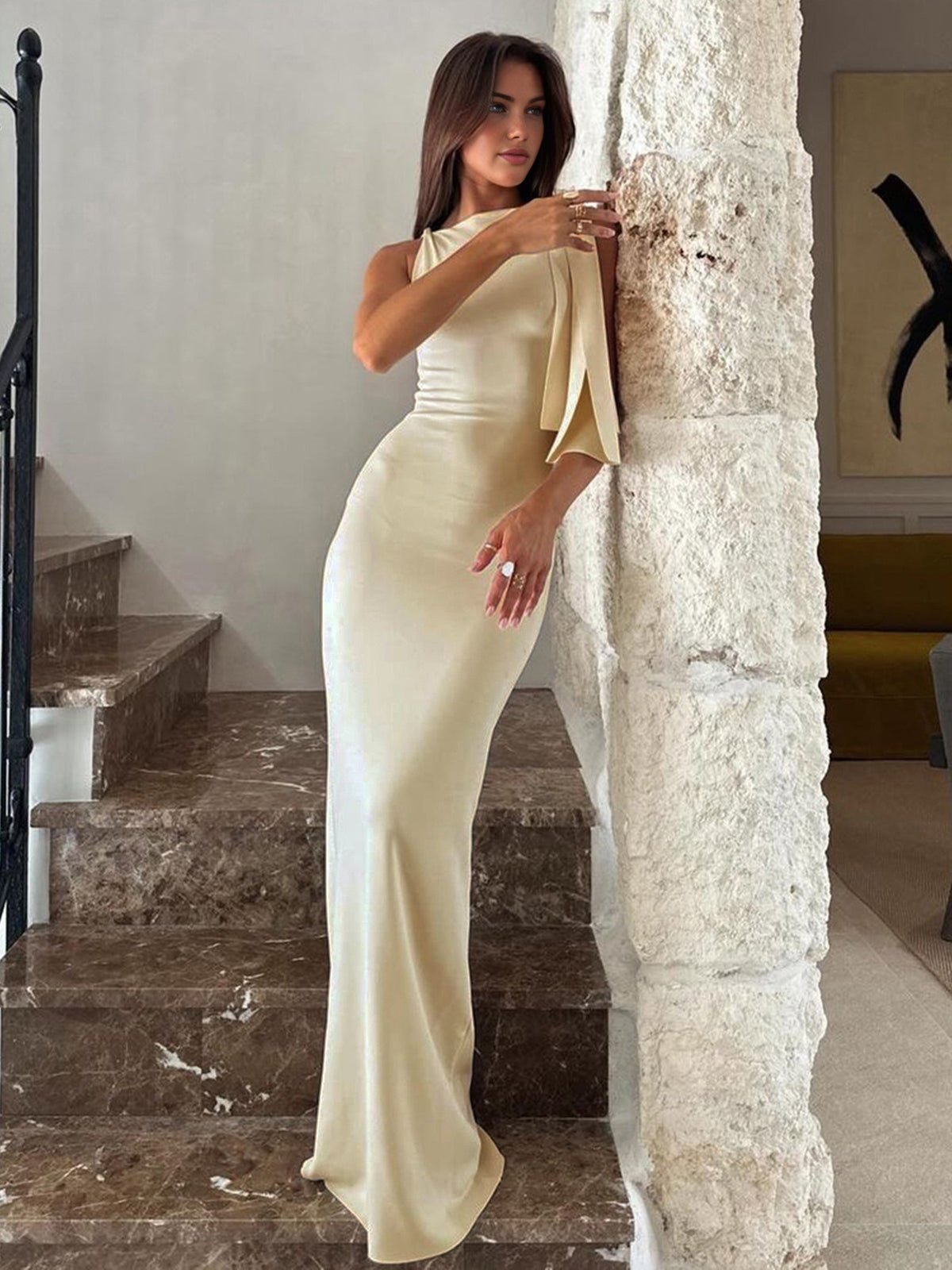 Vestido de Novia Clásico Corbata Elegante - Vestiria