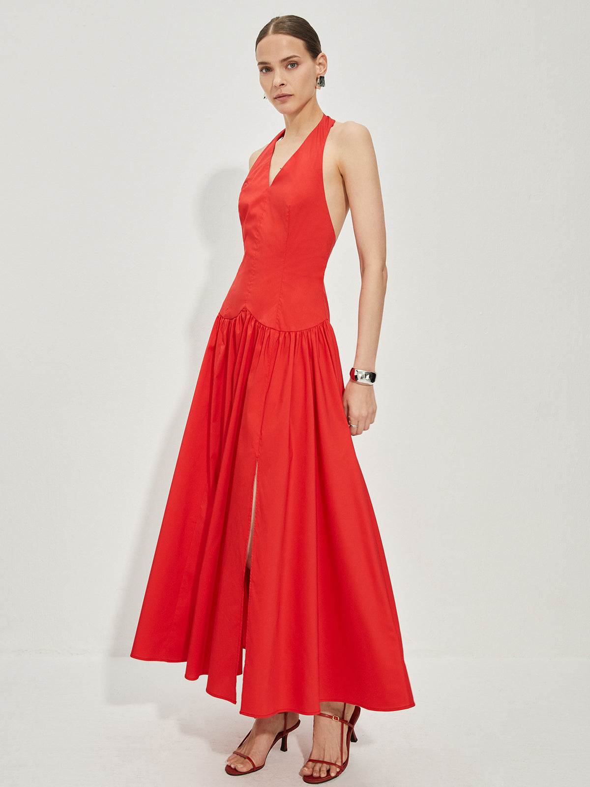 Vestido Fiesta Escote Halter Elegante - Vestiria