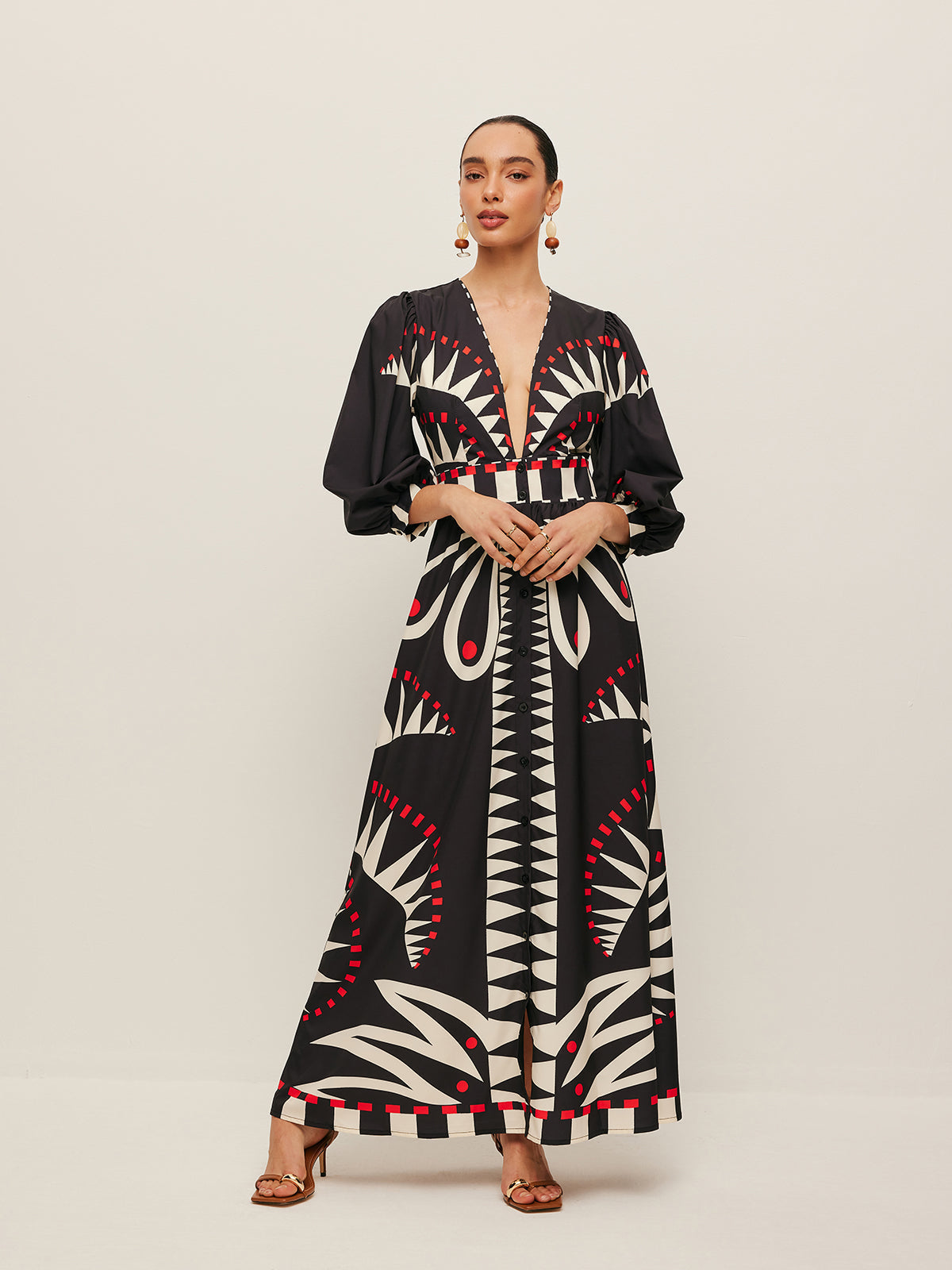 Vestido Boho Chic Escote en V - Vestiria