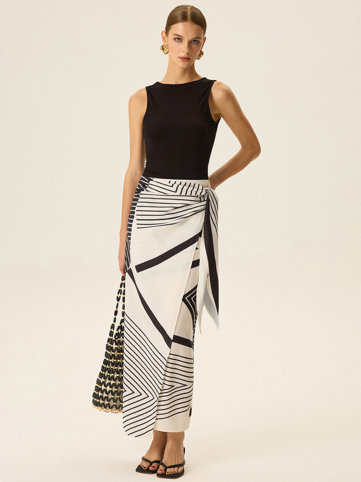 Vestido sin mangas estampado verano ARIA - Vestiria