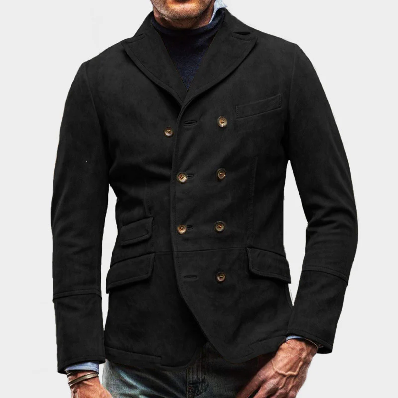Chaquetón ajustado elegante hombre
